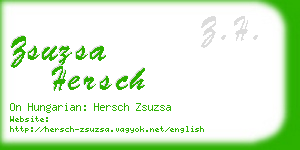 zsuzsa hersch business card